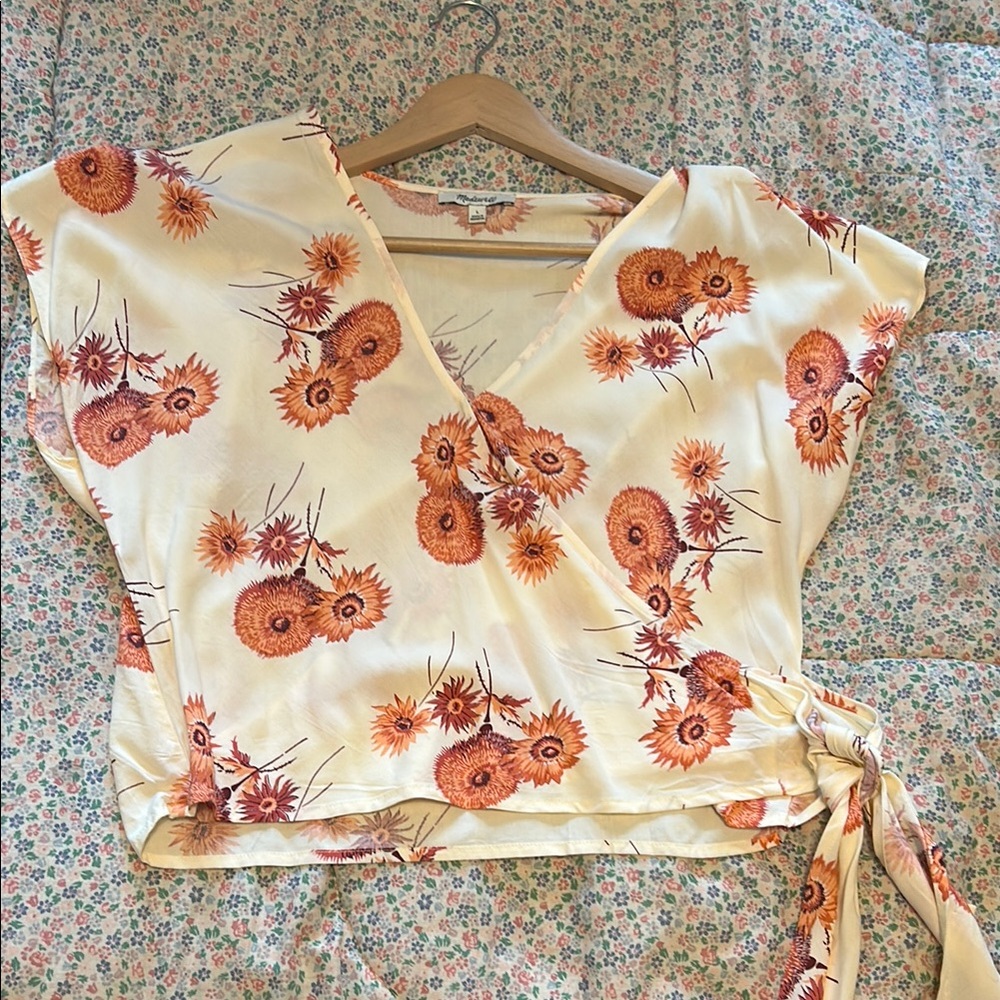 Madewell floral blouse